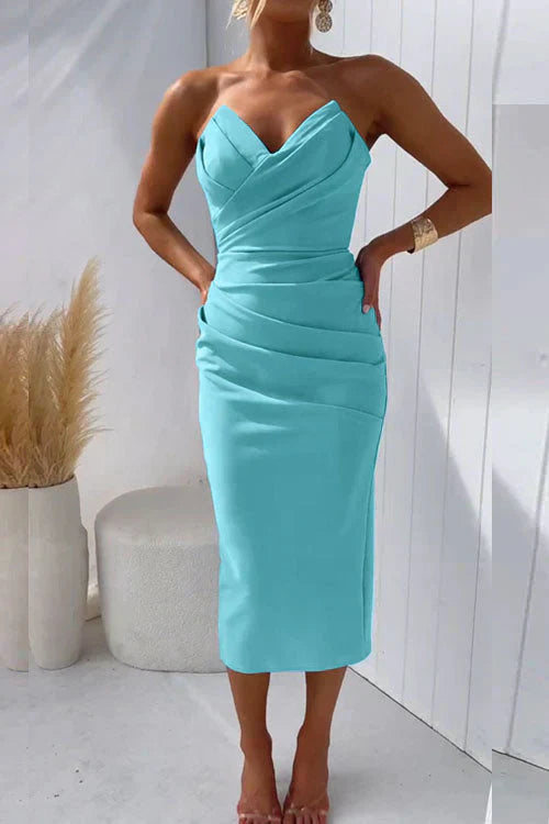 Nur™ | Vestido midi sin espalda