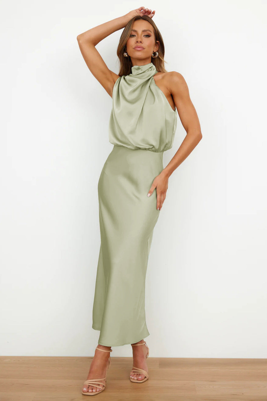 Quentin | Vestido drapeado Sahara