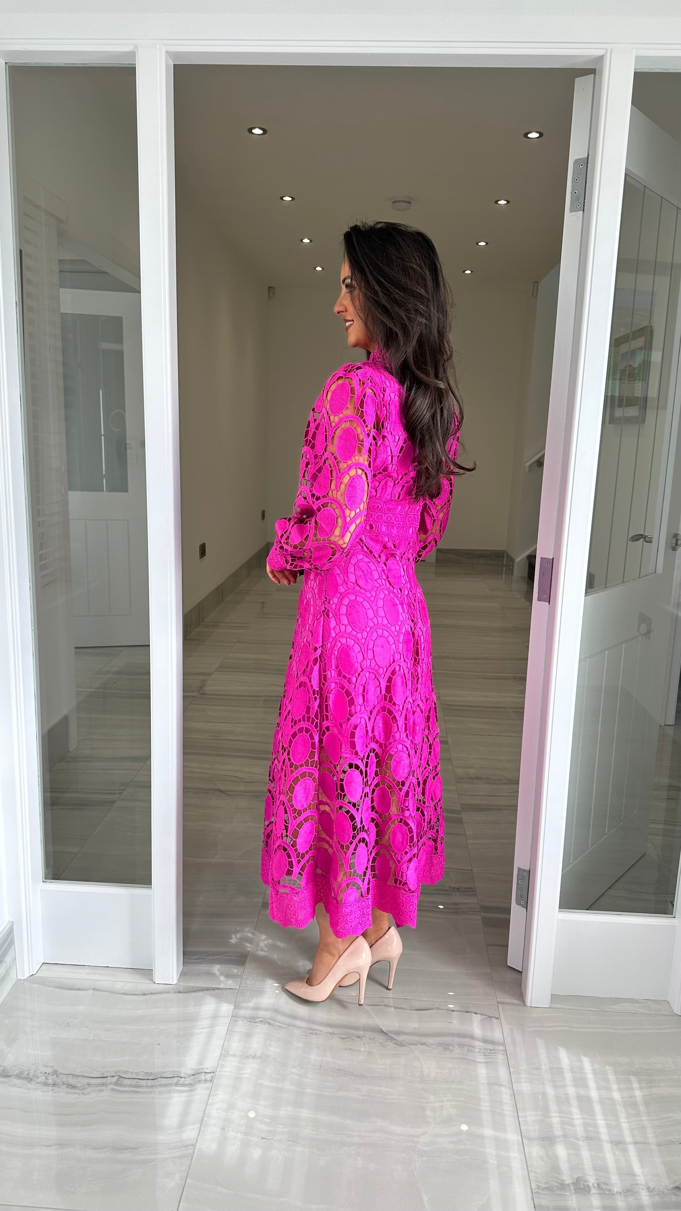 Acia | Vestido de encaje de manga larga