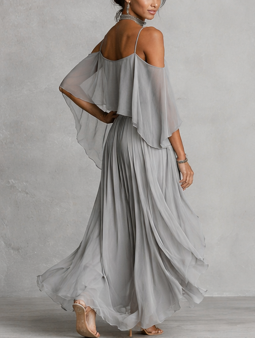 Isabela™ - Conjunto gris con top y pantalón ligero