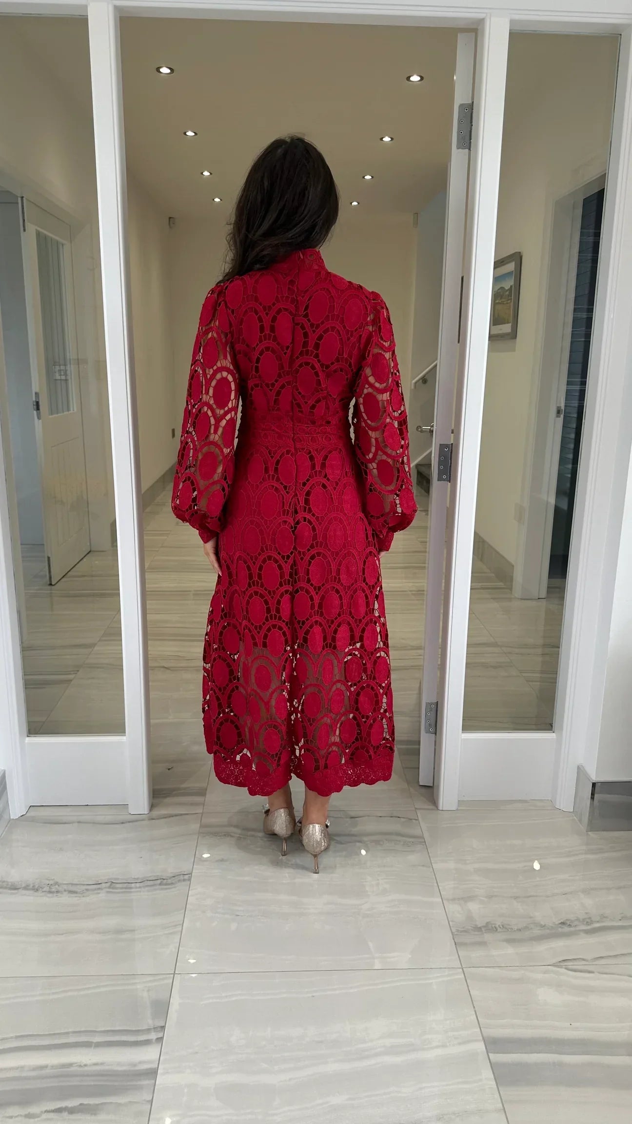 Acia | Vestido de encaje de manga larga