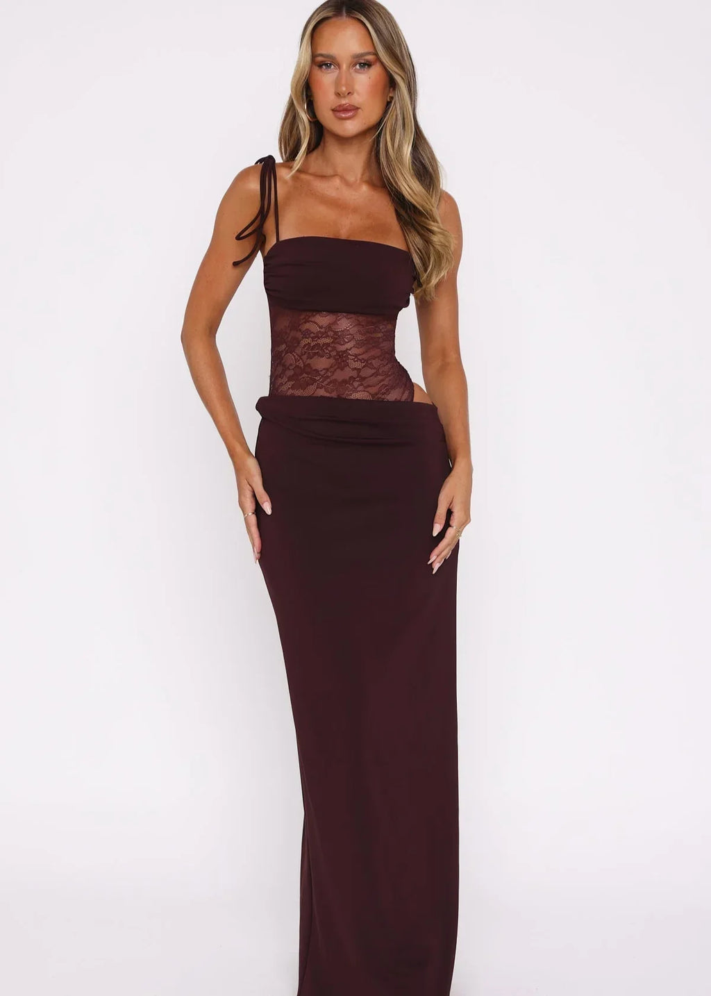 Vestido maxi de encaje Luna