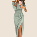 Stella™ | Vestido maxi de cuello halter