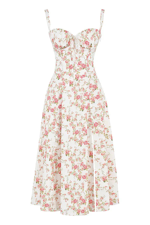 Auksie | Vestido midi de flores