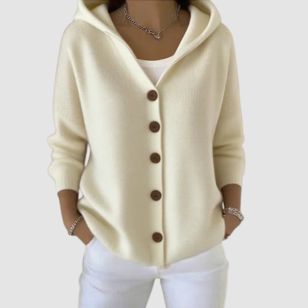Cárdigan premium con capucha Emelie™