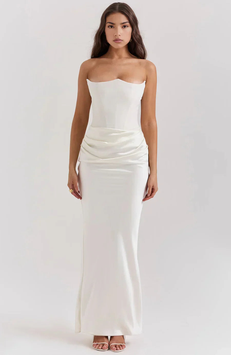 Bella | Vestido sin tirantes elegante