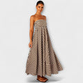 Encanto Nocturno Vestido Maxi con Volantes