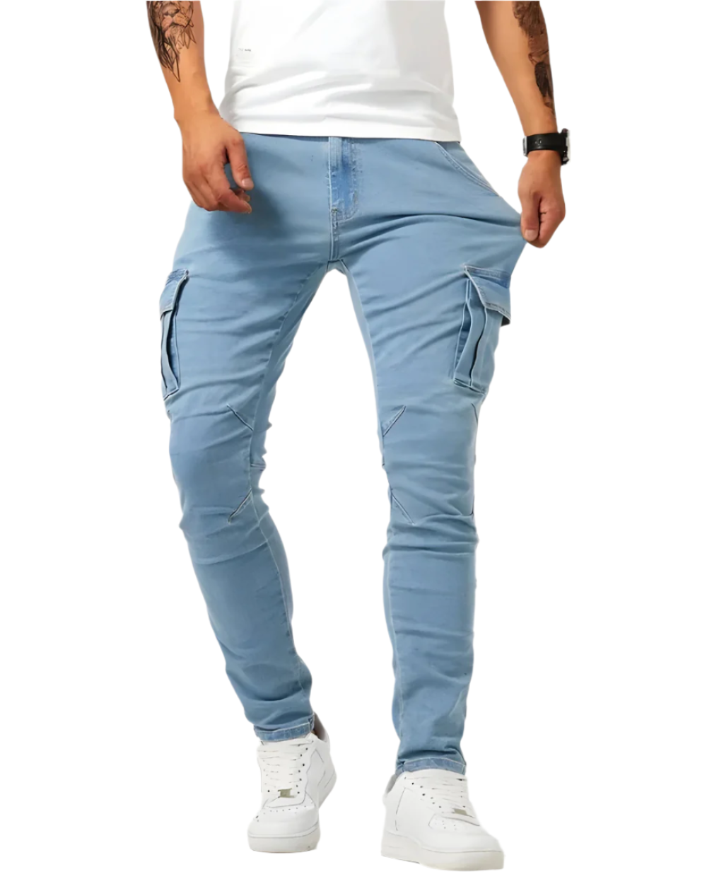 Gennaro | Pantalones Cargo Elásticos