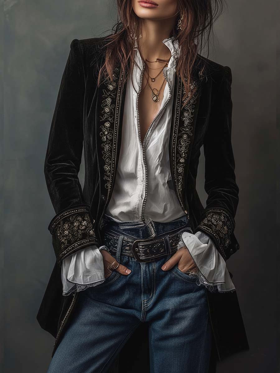 Erica™ | Chaqueta Vintage Larga