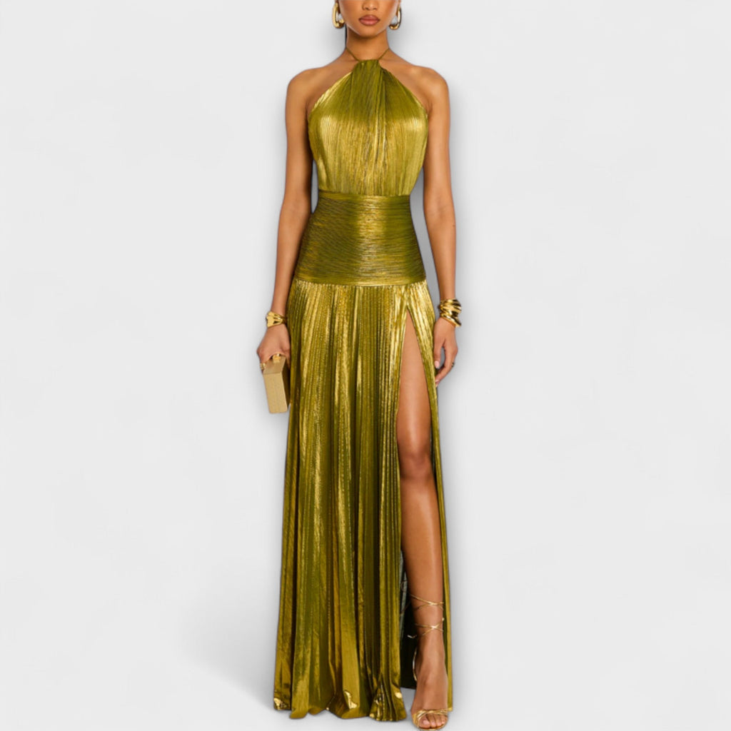 Emma - Vestido halter con espalda descubierta