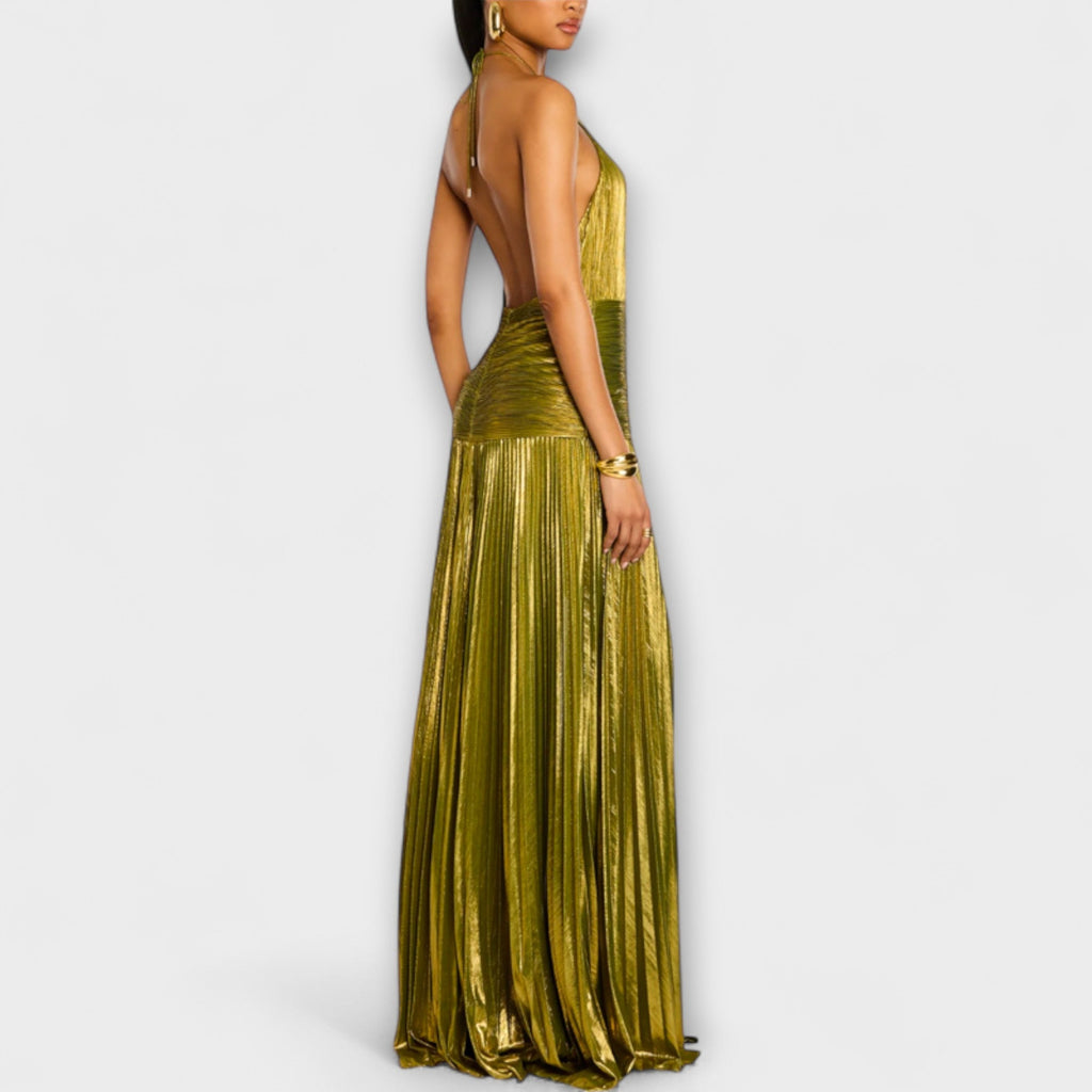 Emma - Vestido halter con espalda descubierta