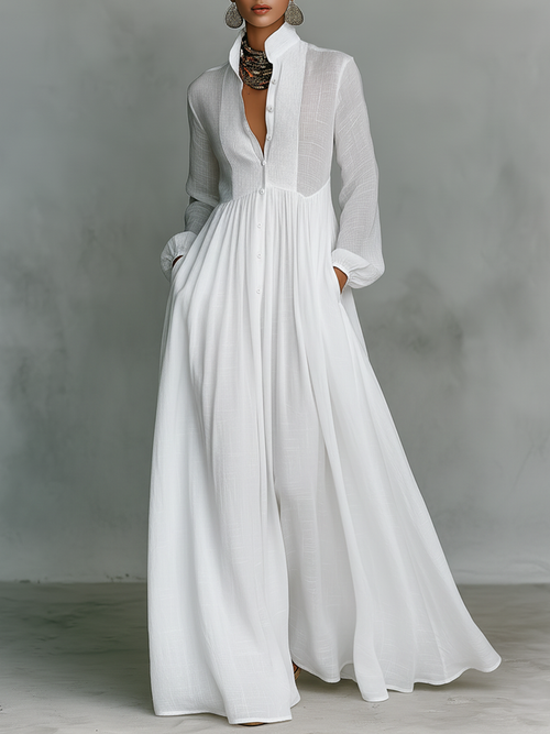Carla™ - Vestido de Lino Elegante