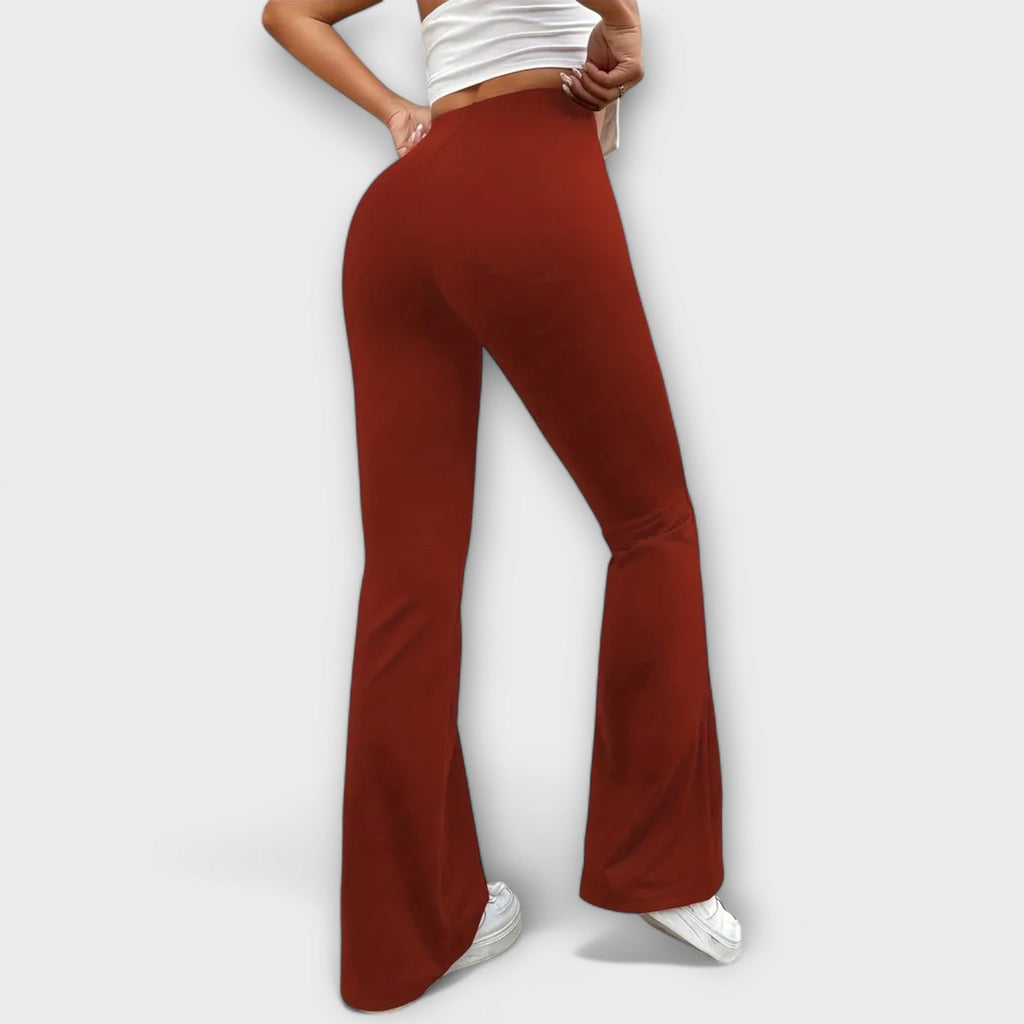 Serena - Pantalón holgado con pierna acampanada