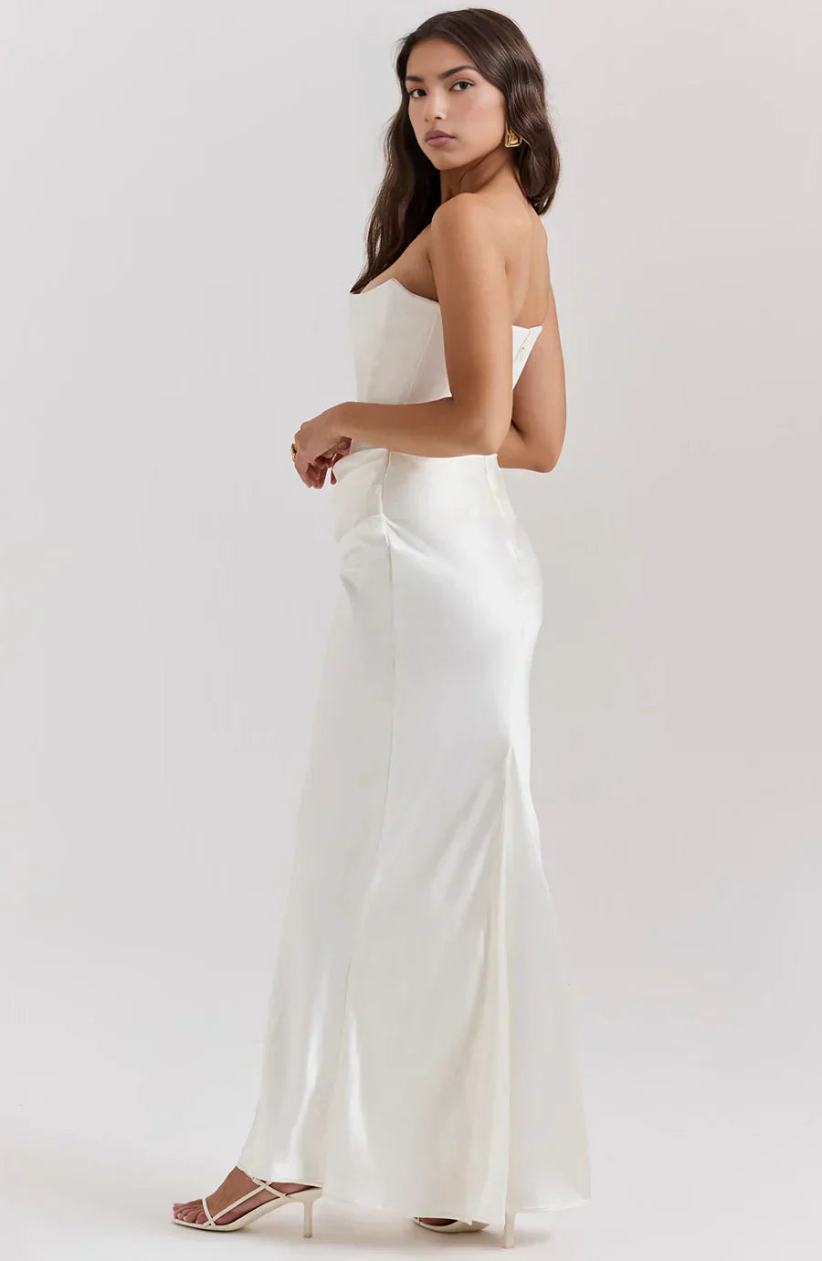 Bella | Vestido sin tirantes elegante
