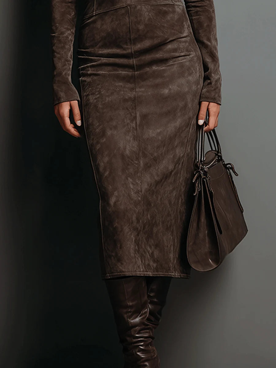 Rocío™ | Vestido de Ante