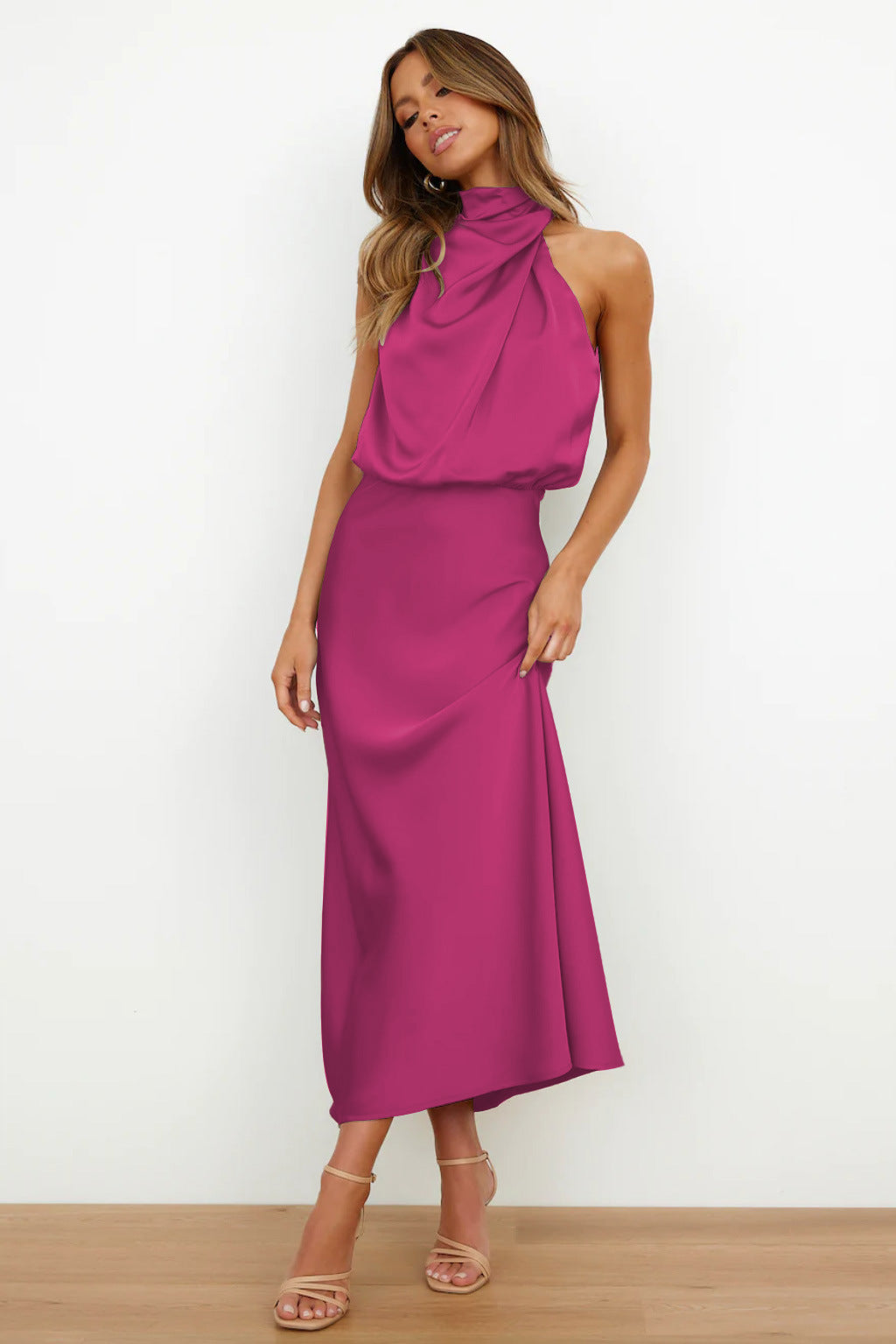 Quentin | Vestido drapeado Sahara