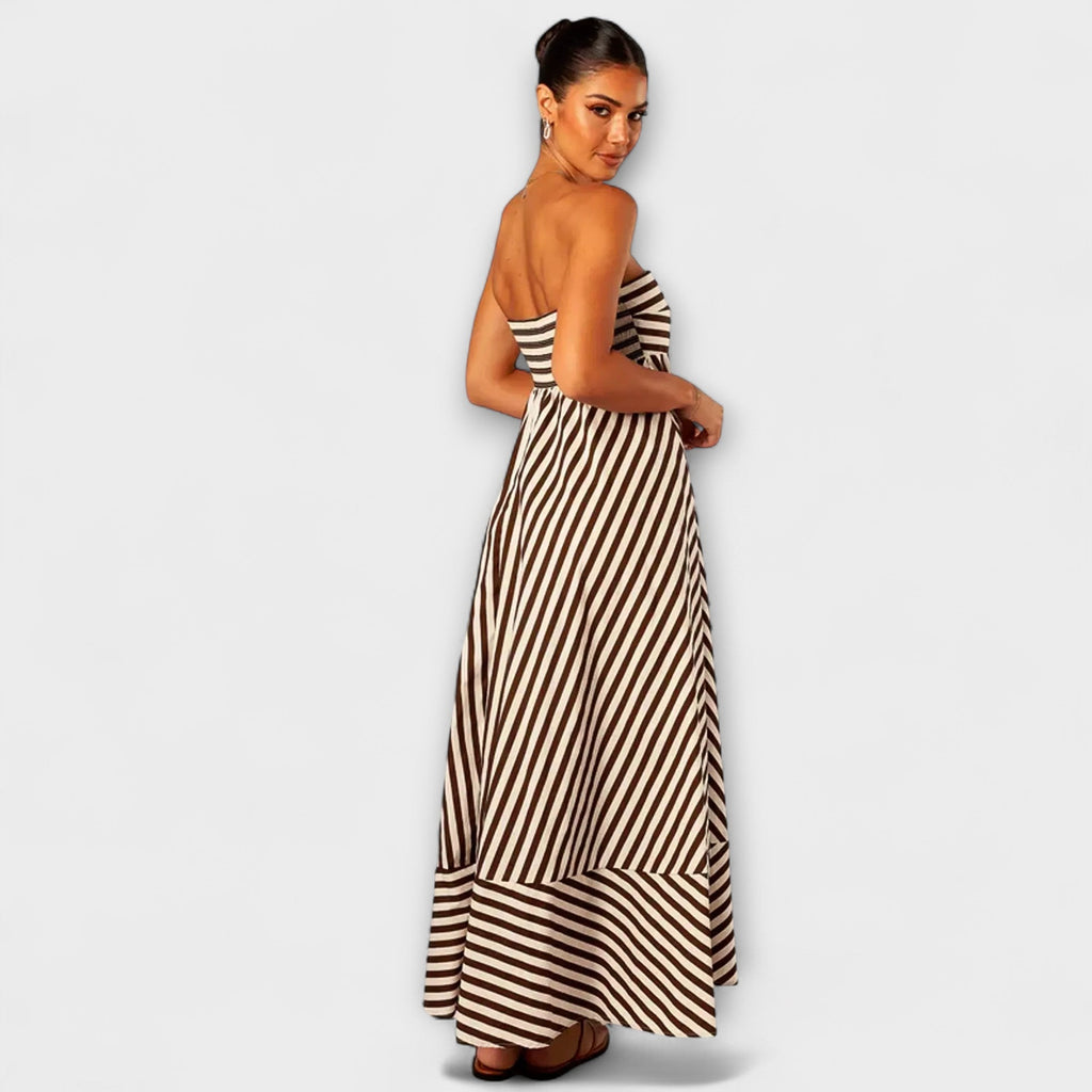 Encanto Nocturno Vestido Maxi con Volantes