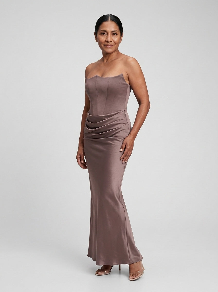 Bella vestido sin tirantes - modelo