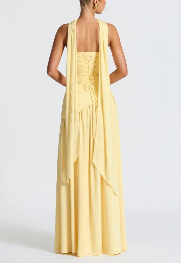 Camila™ - Vestido Maxi con abertura y cinta