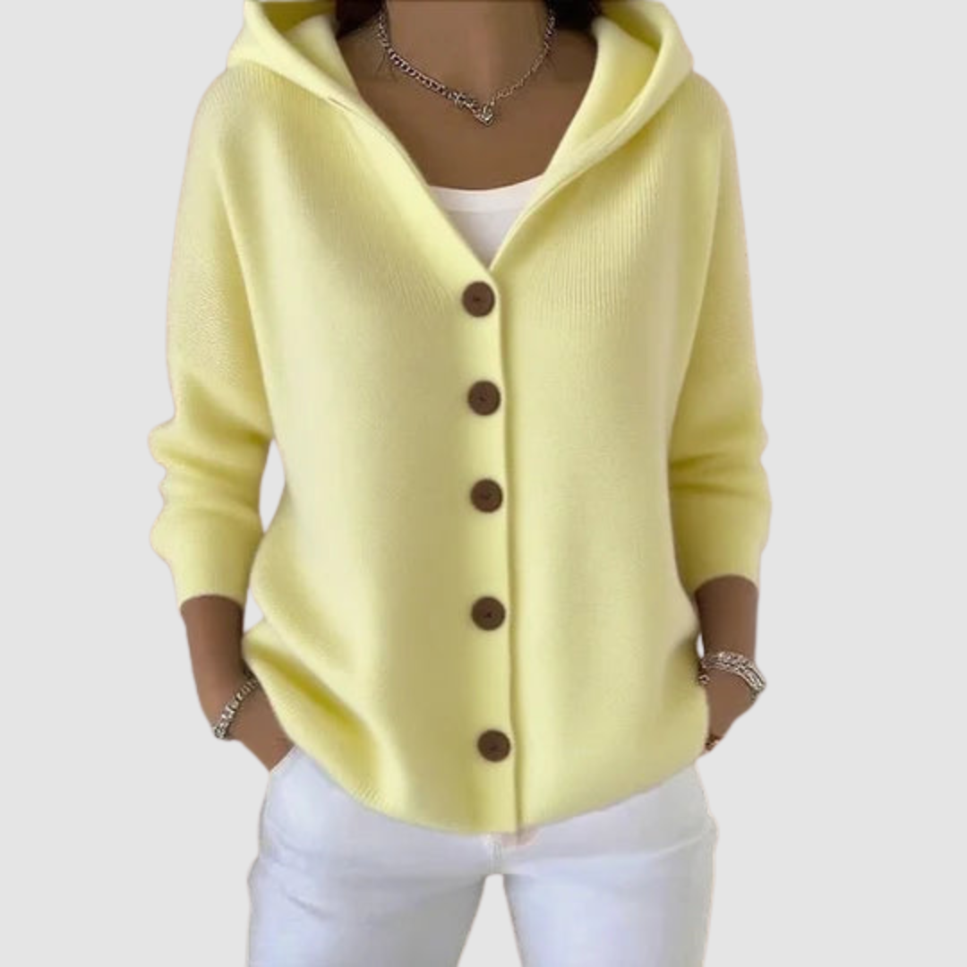 Cárdigan premium con capucha Emelie™