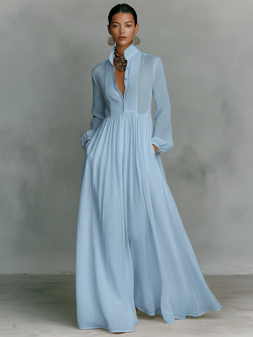 Carla™ | Vestido de Lino Elegante