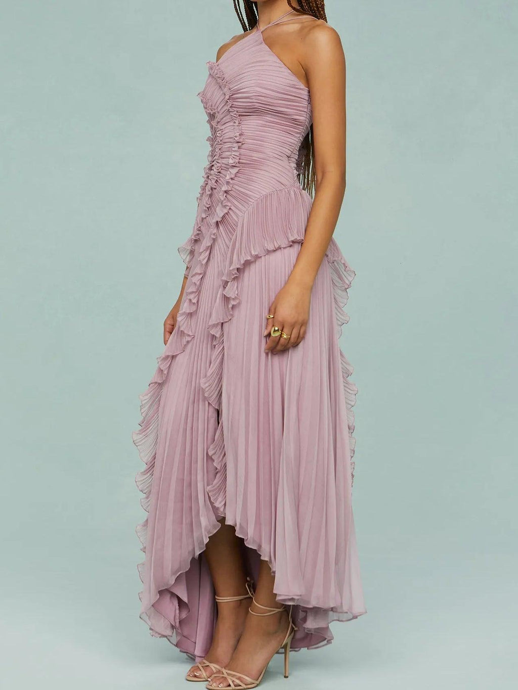 Adriana™- Vestido Maxi con tirantes y aberturas