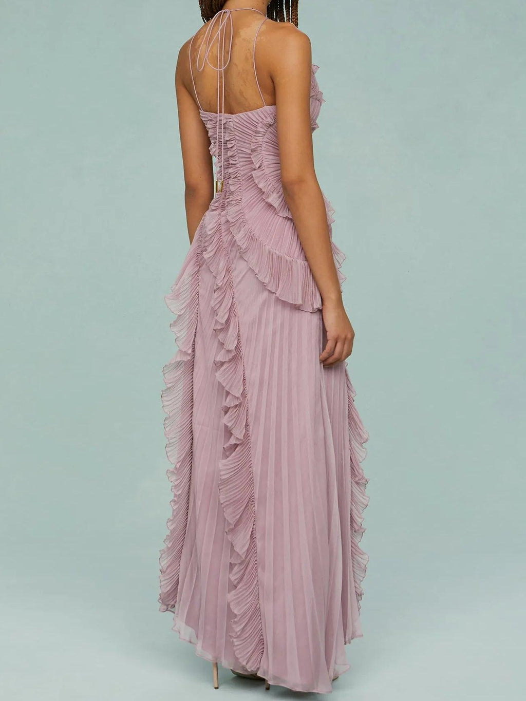 Adriana™- Vestido Maxi con tirantes y aberturas