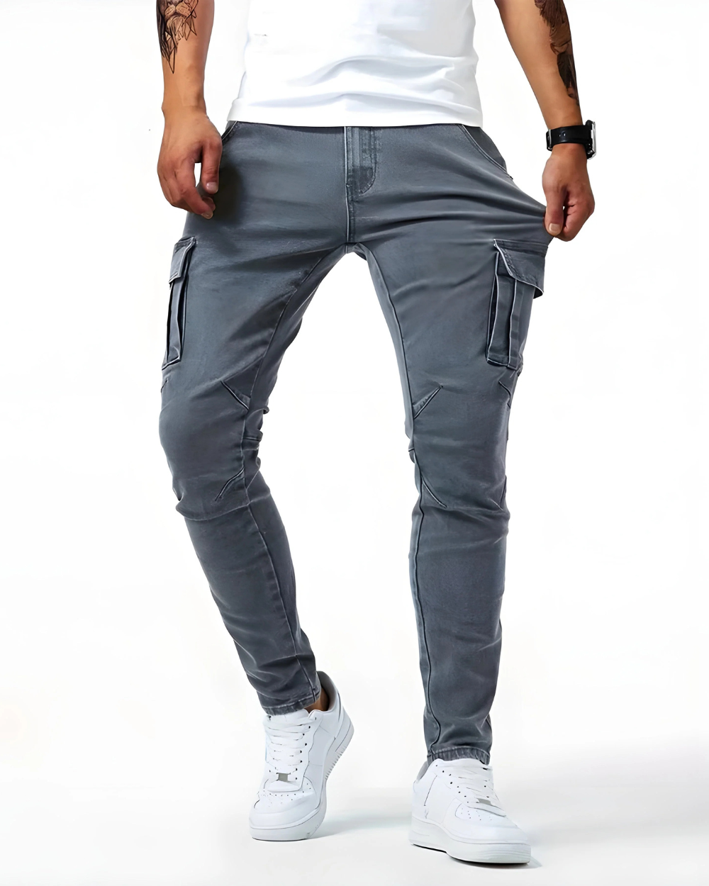 Gennaro | Pantalones Cargo Elásticos