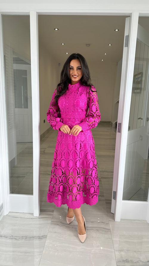 Acia | Vestido de encaje de manga larga