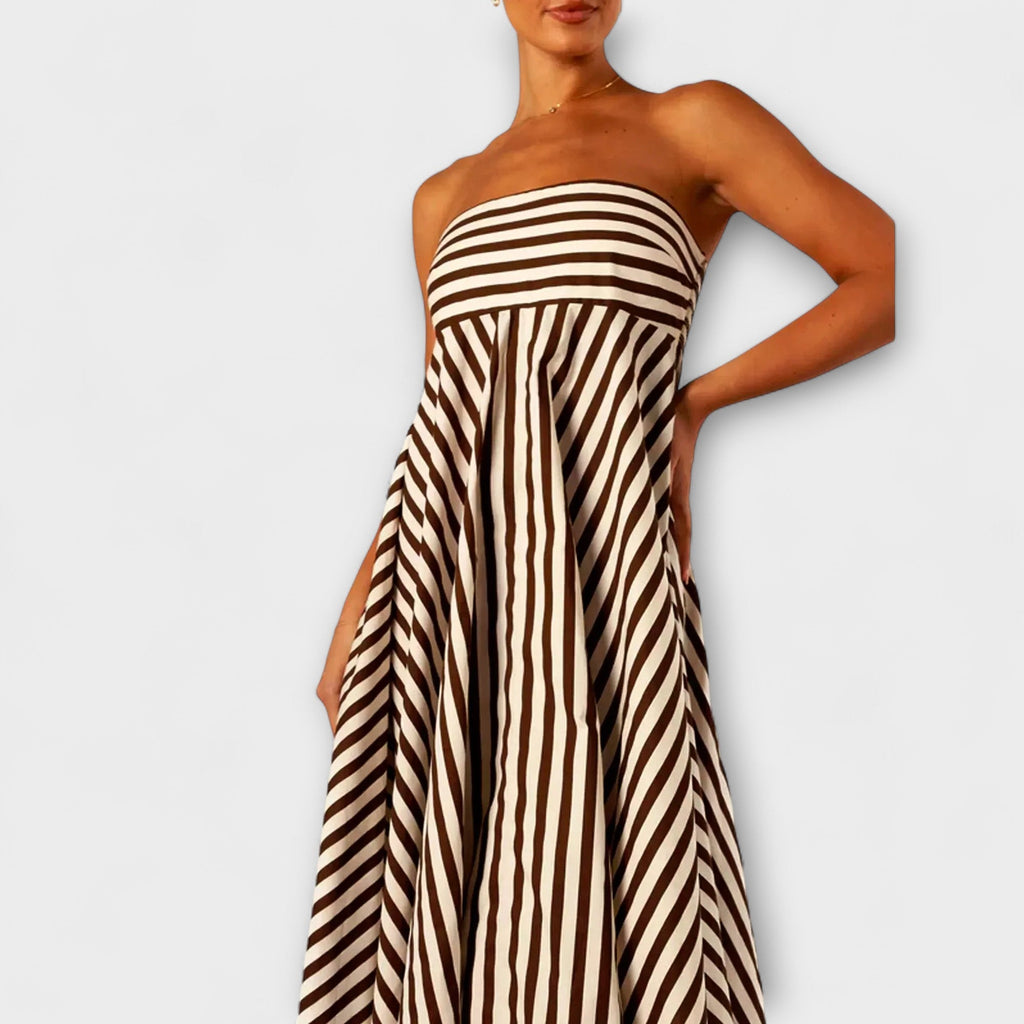 Encanto Nocturno Vestido Maxi con Volantes