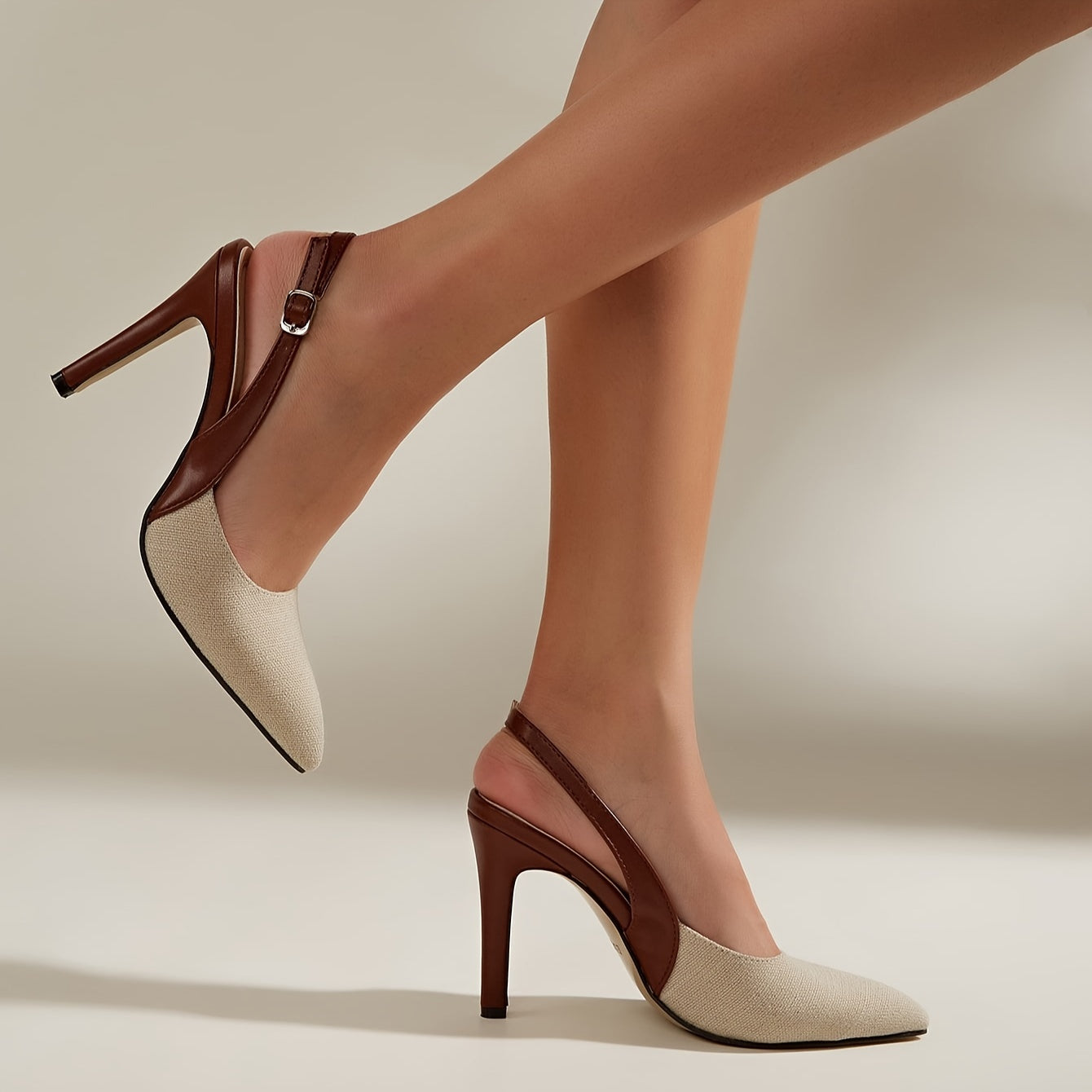 Gemini ha dicho Amélie™ | Tacones slingback con contraste