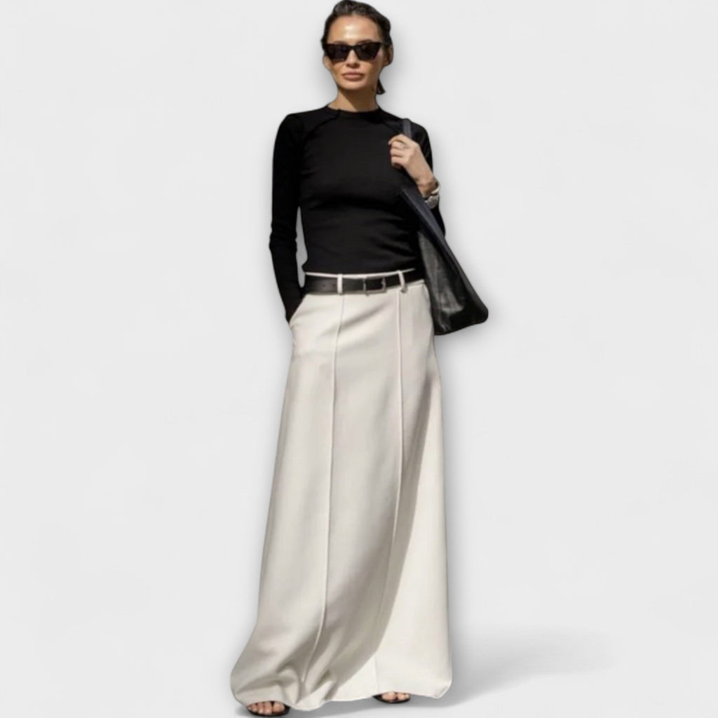Emma - Falda de línea H con estilo urbano contemporáneo