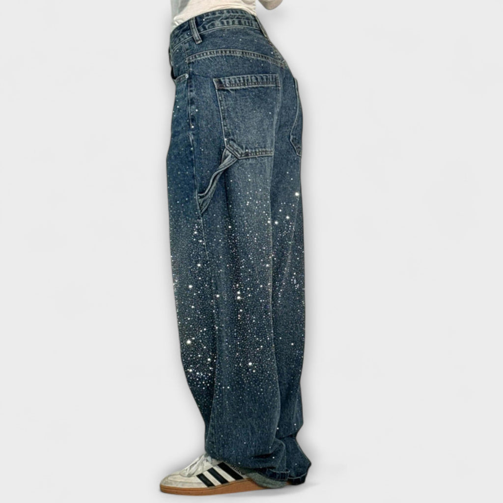 Fable - Jeans Shine de denim en estilo globo carpintero