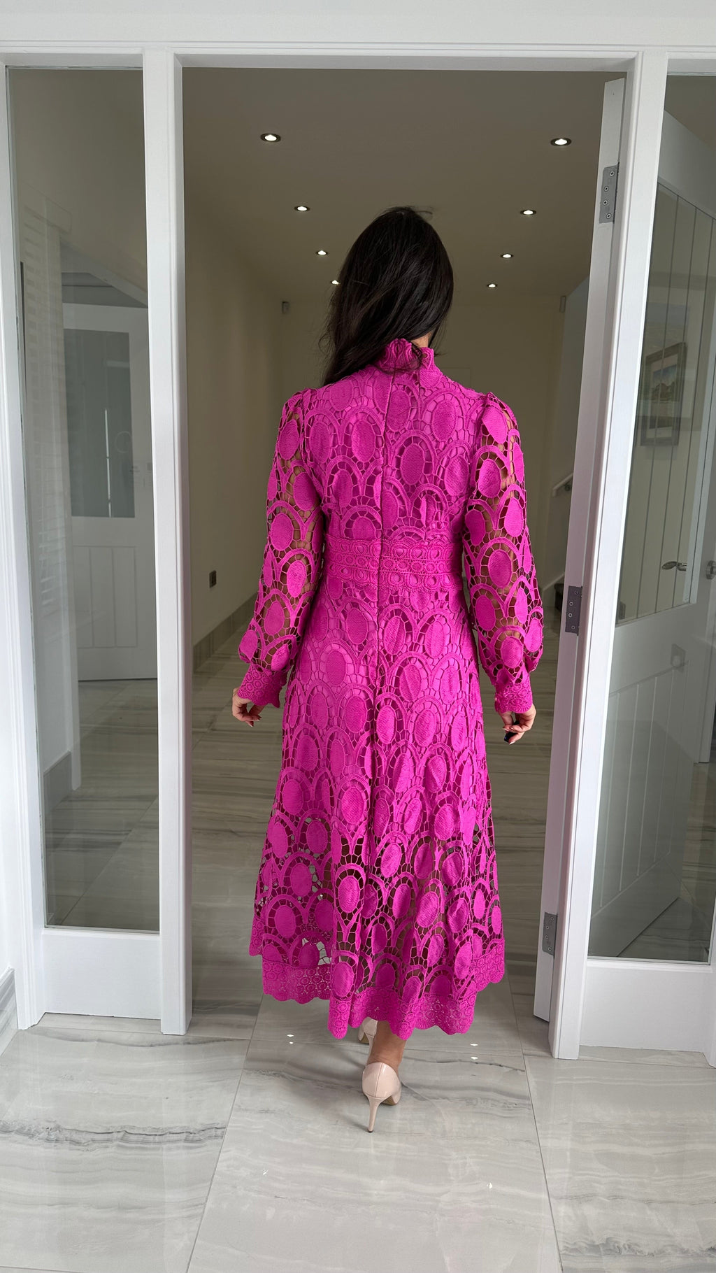 Acia | Vestido de encaje de manga larga