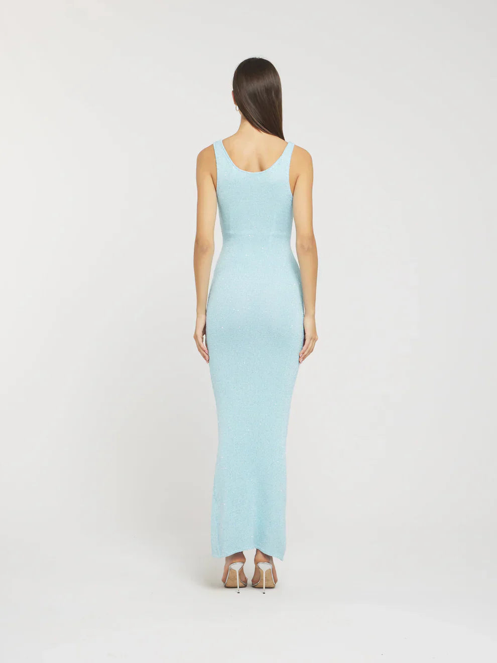 Vestido Ana - Baia Azul con lentejuelas
