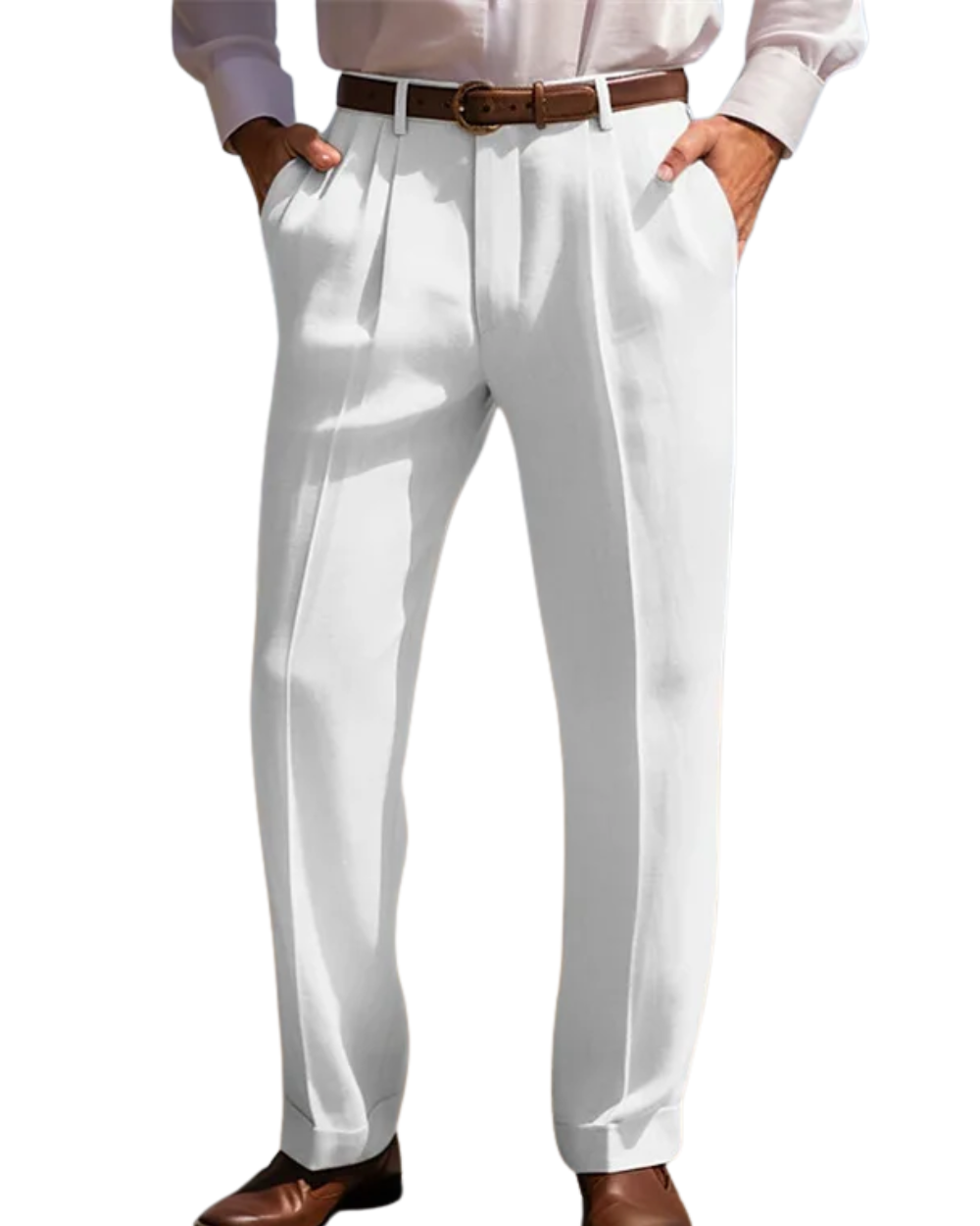 Como | Pantalones elegantes de lino