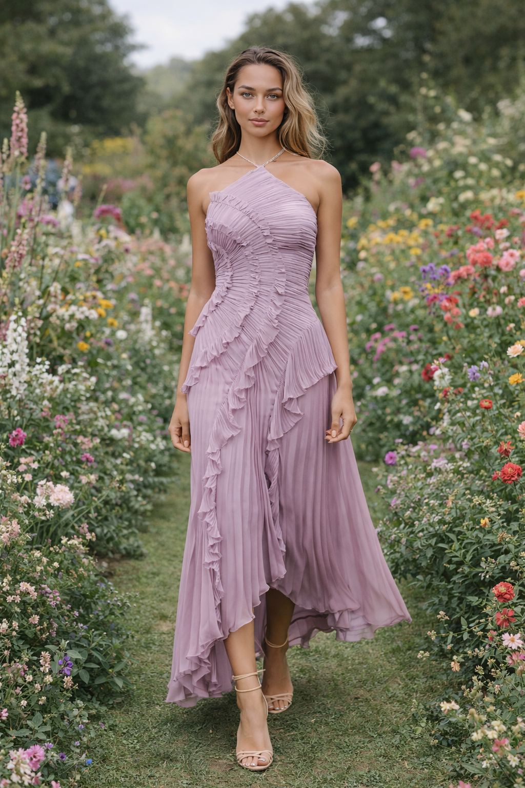 Melisa | Vestido Lavanda Edición Limitada con Volante