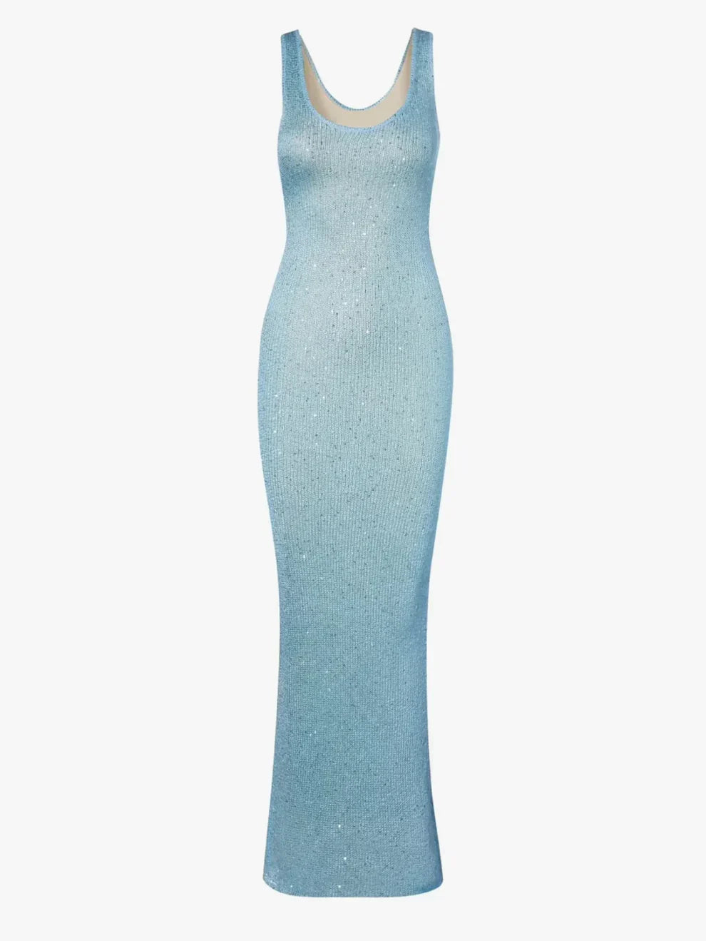 Vestido Ana - Baia Azul con lentejuelas