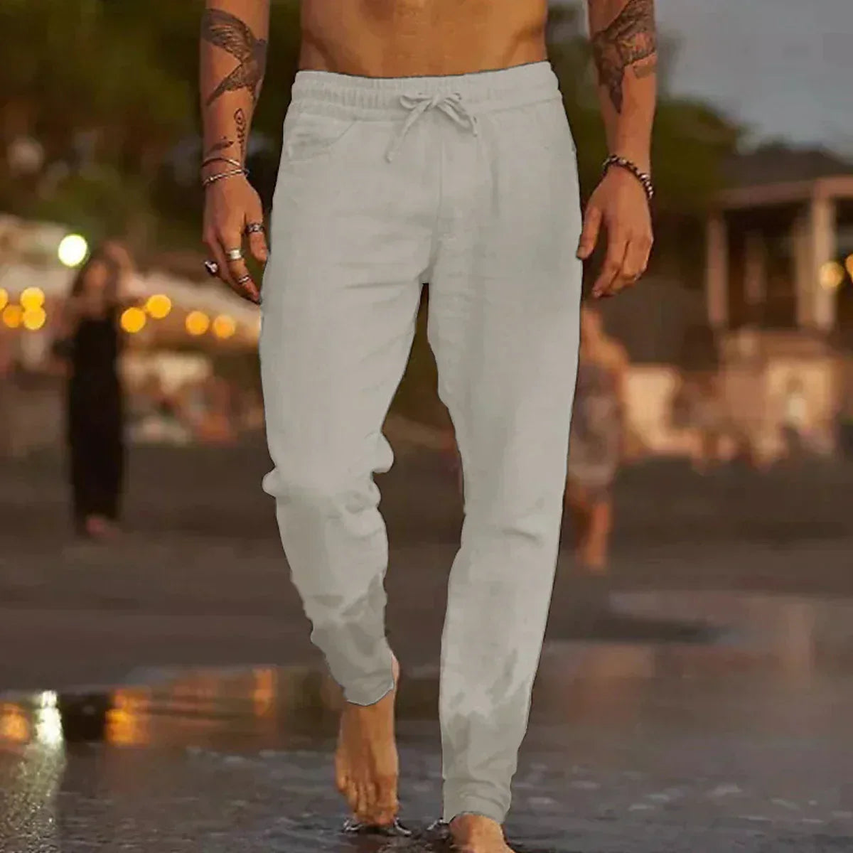 Mateo | Pantalones de lino para playa