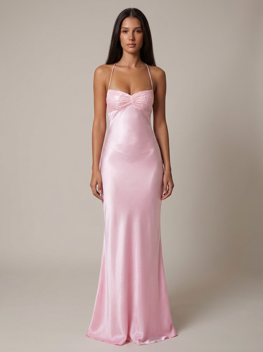 Vestido maxi de jade