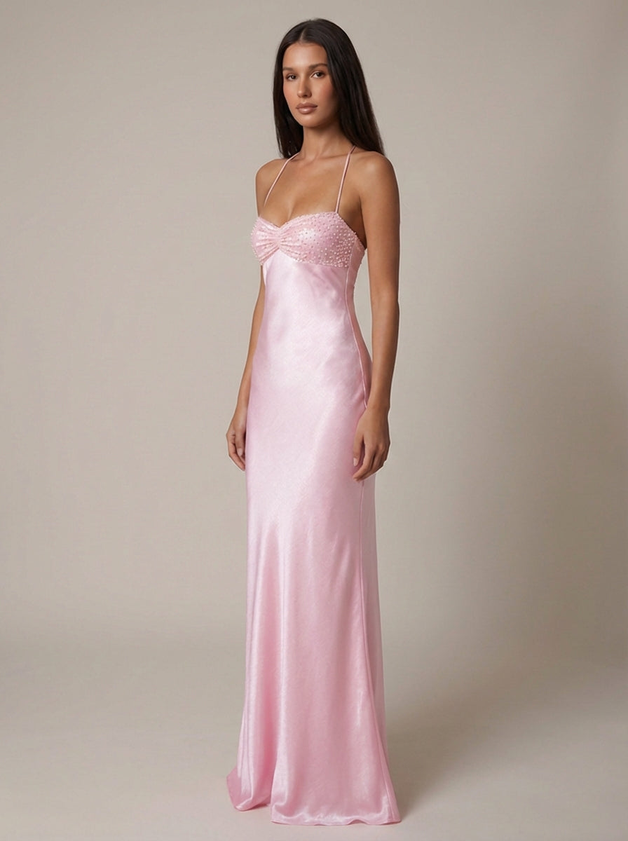 Vestido maxi de jade
