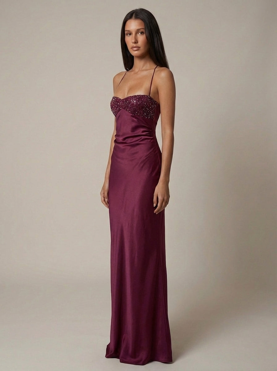 Vestido maxi de jade