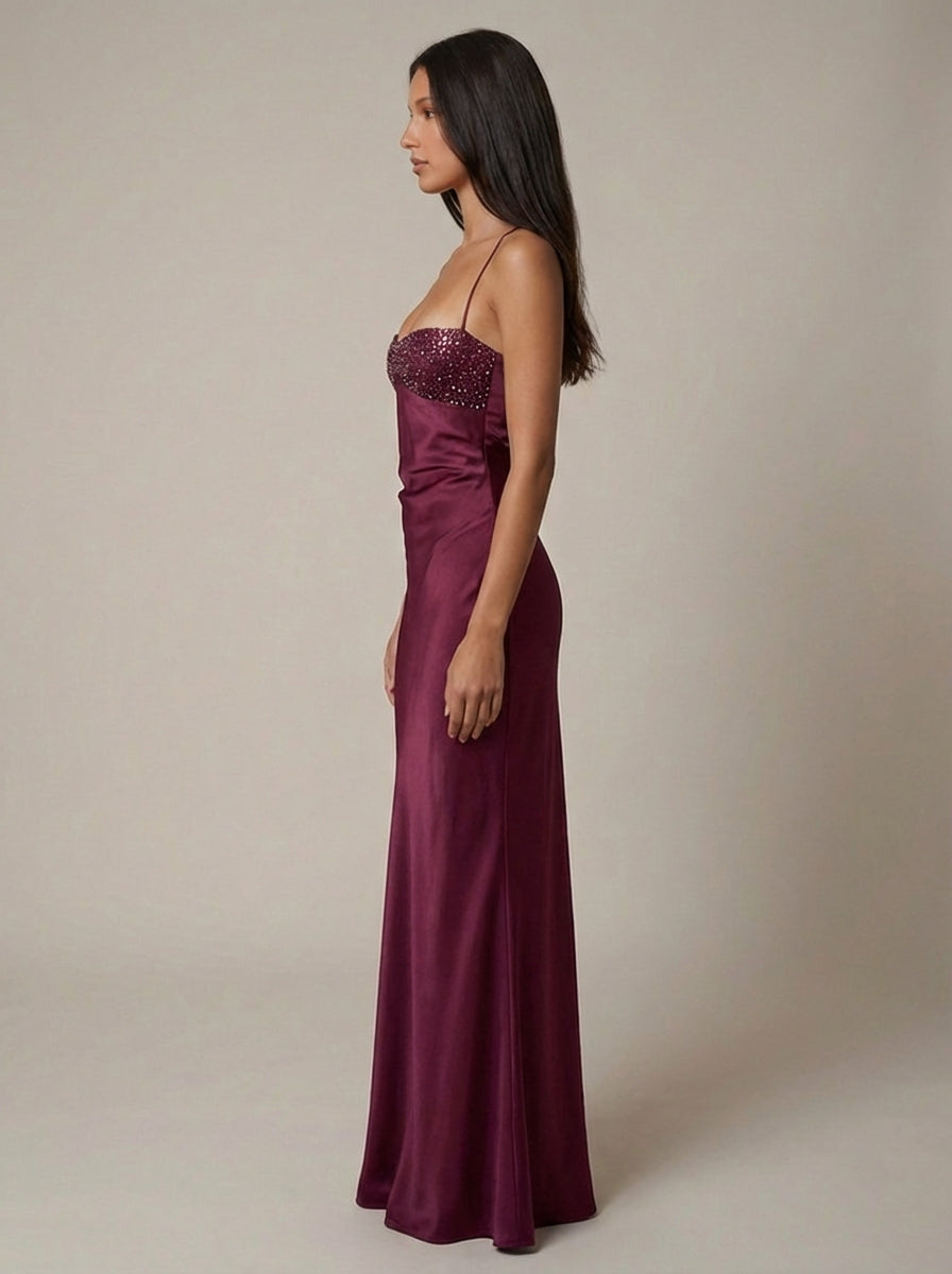 Vestido maxi de jade