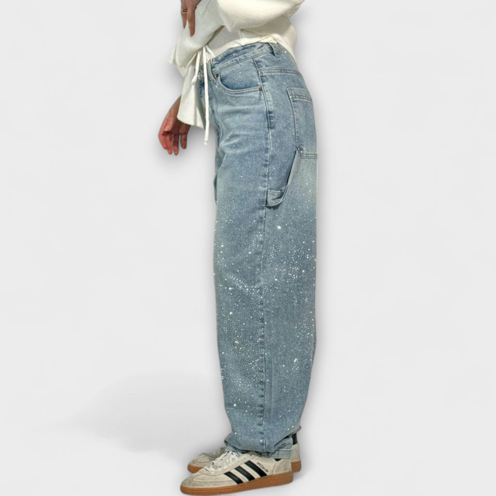 Fable - Jeans Shine de denim en estilo globo carpintero