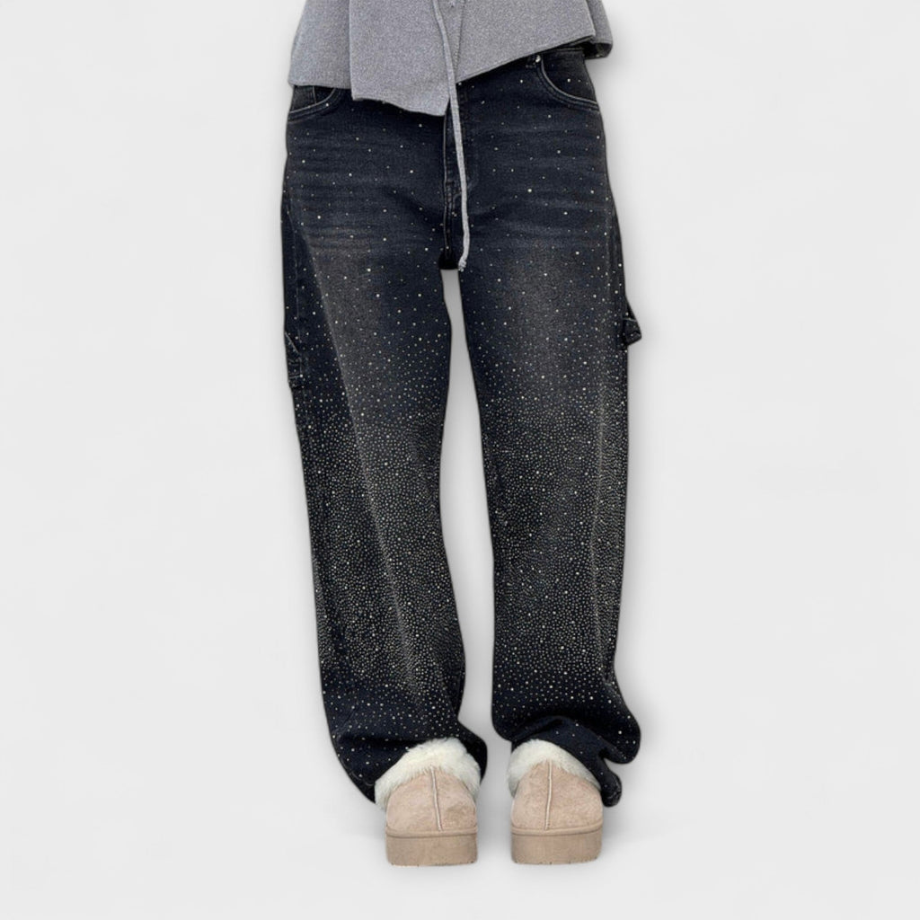 Fable - Jeans Shine de denim en estilo globo carpintero