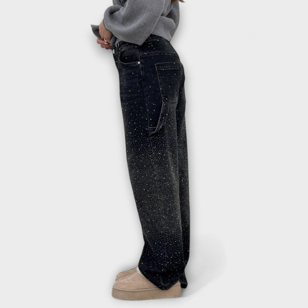 Fable - Jeans Shine de denim en estilo globo carpintero