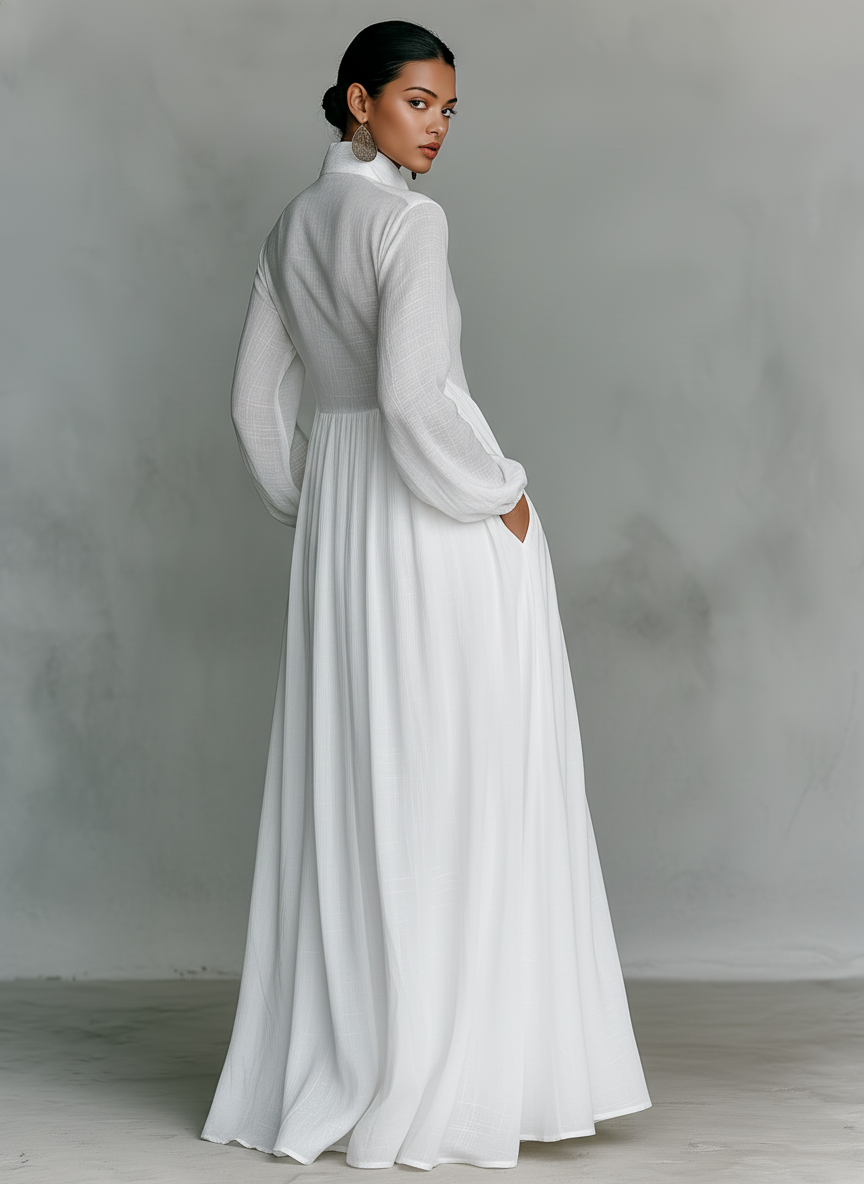 Carla™ | Vestido de Lino Elegante