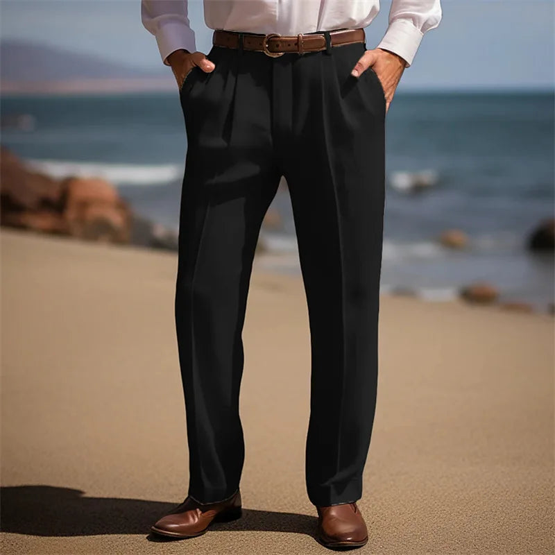 Como | Pantalones elegantes de lino