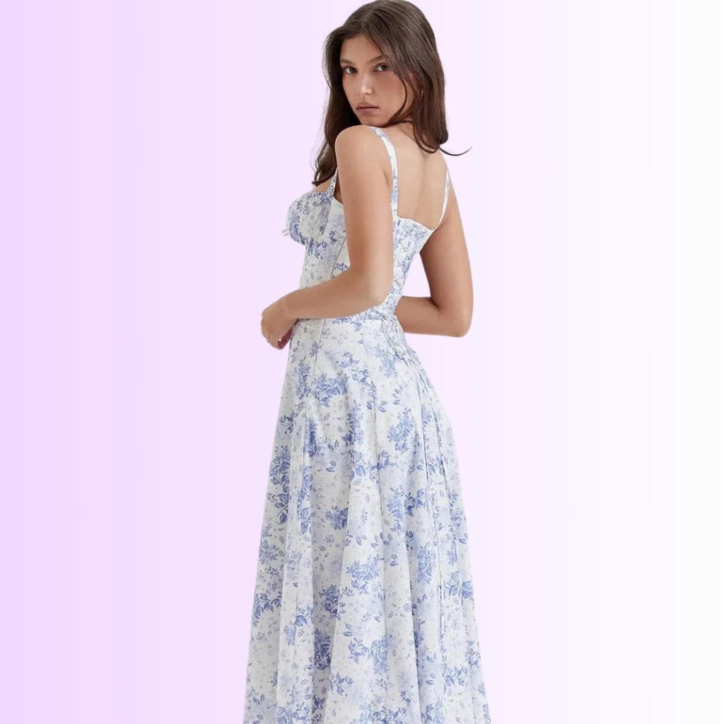 Auksie | Vestido midi de flores