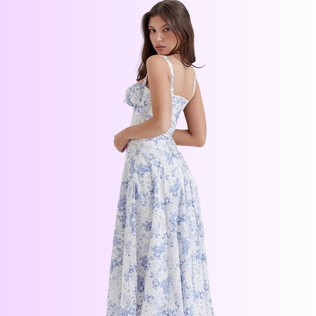 Auksie | Vestido midi de flores